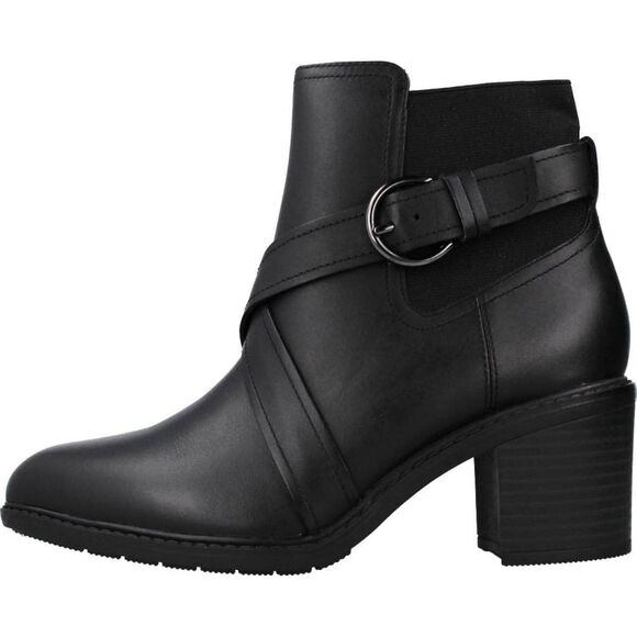 Clark Leather Black Scene Ankle Strap Zip Boot 9.5 - Picture 2 of 4